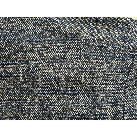 Ann Taylor Wool Blend Mini Skirt Womens Size 10 Navy Blue/Cream/White Tweed Fall - Picture 3 of 7